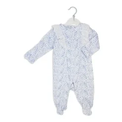 Rose Textiles Rose Textile - Macacão de dormir floral azul para meninas Hot