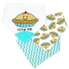 Rose Textiles Rose Textile - Pacote de 3 babadores bandana, Cutie Pie Hot