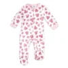 Rose Textiles Rose Textile - Pijama de lã estampado com corações rosa para meninas Discount