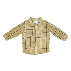 Rose Textiles Rose Textile - 2Pk Baby Boys Gauze Pant Set, Beige Plaid Fashion