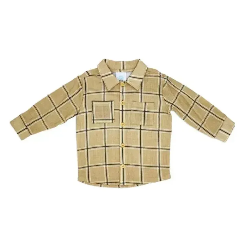 rose_textile__pk_baby_boy_SKUsKTUTRnP_2.webp Rose Textiles Rose Textile - 2Pk Baby Boys Gauze Pant Set, Beige Plaid Fashion