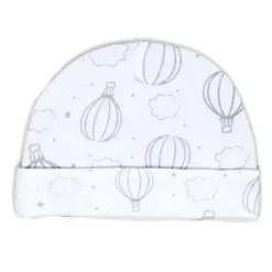 Rose Textiles - 100% Algodão Orgânico Pacote com 5 - Conjunto de Chapéu e Luva, Balão de Ar Quente Cinza Clearance