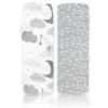 Rose Textiles - 2 pacotes de cobertores de musselina, cinza Sweet Dream Clearance