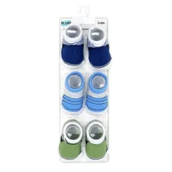 Rose Textiles - 3 pares de meias de cano alto, sapatos slip-on para meninos New