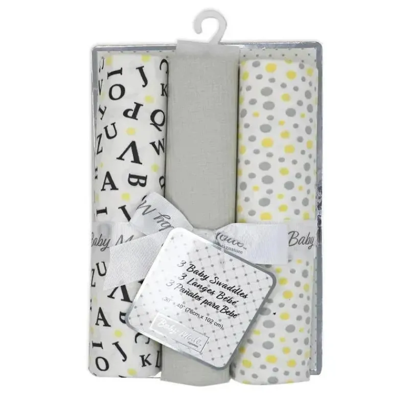 rose_textiles___pk_knit_s_SKUWGj6YdZI_1.webp Rose Textiles - 3 Pk Knit Swaddles, Grey Abc's Clearance
