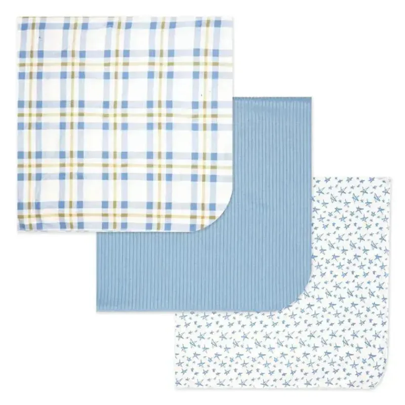 rose_textiles___swaddles__SKUUCYqqWy1_3.webp Rose Textiles - 3 Swaddles de malha Pk, xadrez azul Sale