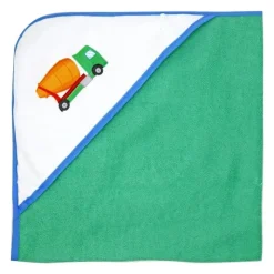 Rose Textiles - 3 Toalhas com Capuz C/ 5 Toalhas de Rosto:, Green Trucks Hot