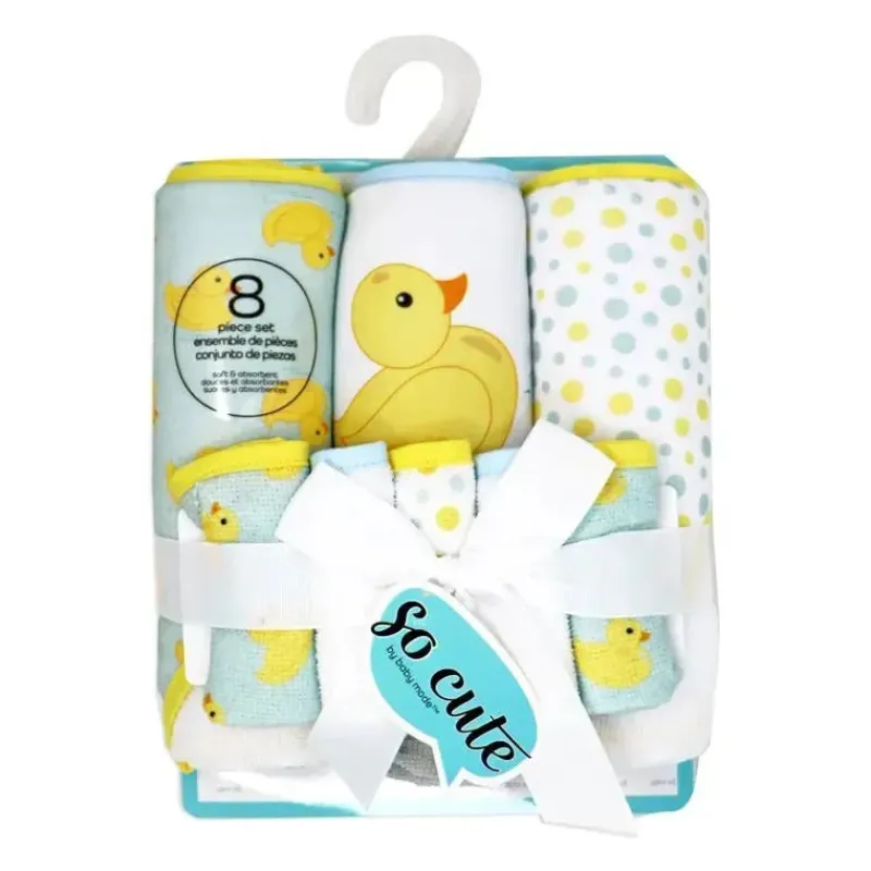 rose_textiles___toalhas_c_SKUk5JmM6Q1_1.webp Rose Textiles - 3 toalhas com capuz com 5 toalhas de rosto, Aqua Duckies Online