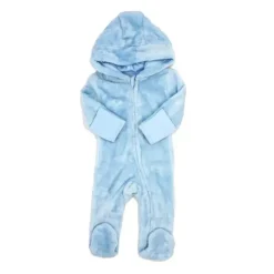Rose Textiles - Baby Boys Fleece Pramsuit Blue Outlet