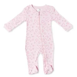 Rose Textiles - Baby Girl Heather Sleeper, Coração Sale