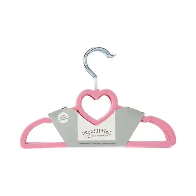rose_textiles__baby_velve_SKUngIKc7ZZ_0.webp Rose Textiles - Baby Velvet Hangers - Pink Heart 10 unidades Outlet