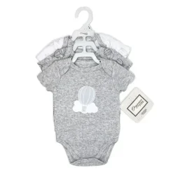 Rose Textiles - Body 100% Orgânico 3 Pk, Cinza Sale