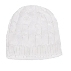 Rose Textiles - Cable Knit Hat, White Hot