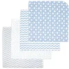 Rose Textiles - Cobertor de recebimento 4Pk Blue Stars New