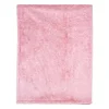 Rose Textiles - Cobertor de pelúcia prensado, damasco rosa Sale
