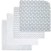 Rose Textiles - Cobertor de recebimento 4Pk Estrelas cinza Discount