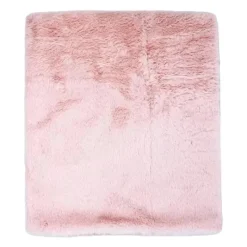 Rose Textiles - Cobertor de pelúcia de pele sintética de 2 camadas, rosa Outlet