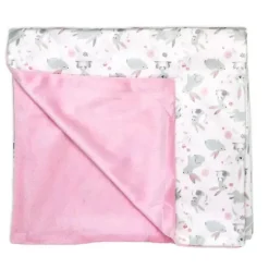 Rose Textiles - Cobertor de vison de 2 camadas, coelhinhos Sale