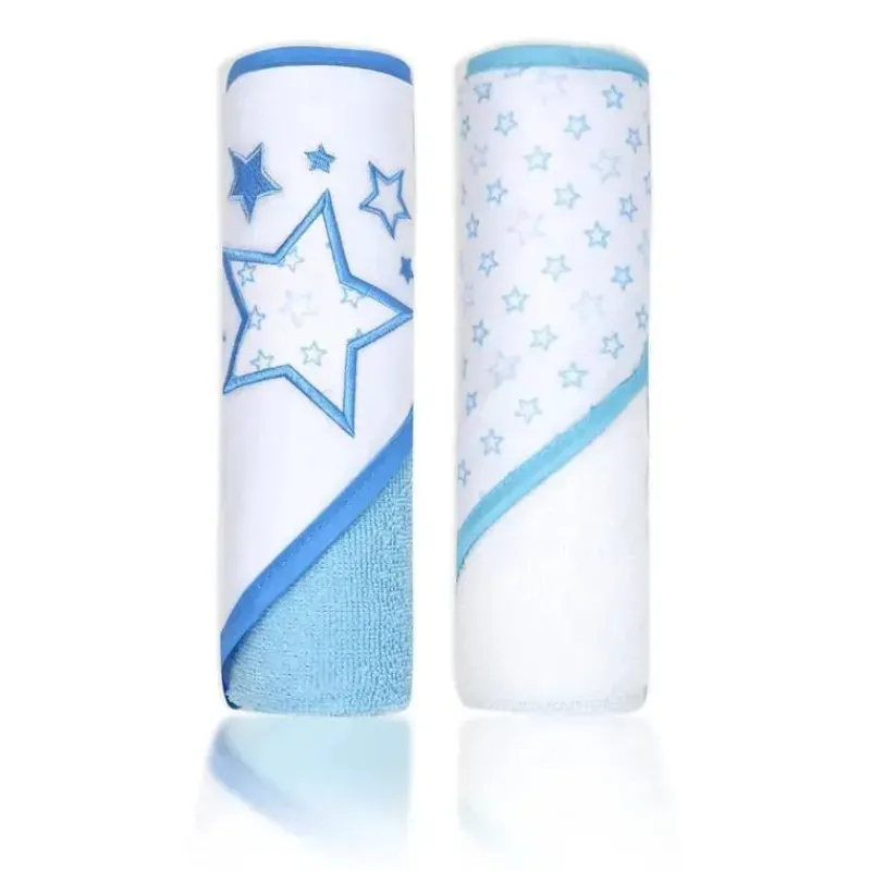 rose_textiles__conjunto_d_SKU7hyjf57Z_1.webp Rose Textiles - Conjunto de 2 toalhas com capuz, estrelas azuis Clearance