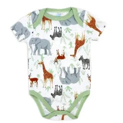Rose Textiles - Conjunto de body neutro com 3 unidades, Safari Best