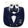 Rose Textiles - Conjunto de babador e meia para bebês, capitão Discount
