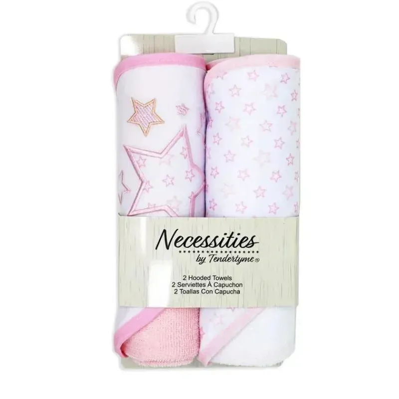 rose_textiles__conjunto_d_SKUnlS8pZ5q_2.webp Rose Textiles - Conjunto de 2 toalhas com capuz, estrelas rosa Online