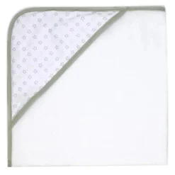 Rose Textiles - Conjunto de 2 toalhas com capuz, estrelas cinza Hot