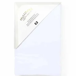 Rose Textiles - Folha de berço de flanela sólida, branca Sale