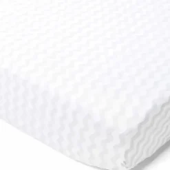 Rose Textiles - Folha de berço de musselina ondulada, cinza Best