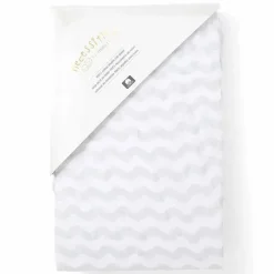 Rose Textiles - Folha de berço de musselina ondulada, cinza Best