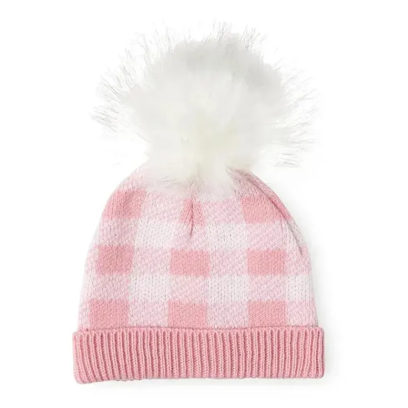 rose_textiles__gorro_e_sa_SKUYBkr3vwQ_1.webp Rose Textiles - gorro e sapatinhos de pele sintética com xadrez de búfalo rosa Online