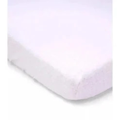 Rose Textiles - Lençol de berço de flanela estrela, rosa Fashion