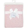 Rose Textiles - Manta de bebê Pointelle, rosa Clearance