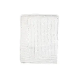 Rose Textiles - Manta de malha de cabo, branca Sale