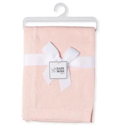 Rose Textiles - Manta de malha com borda, coral Clearance