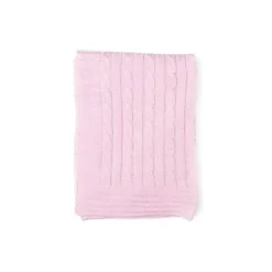 Rose Textiles - Manta de malha de cabo, Rosa Best