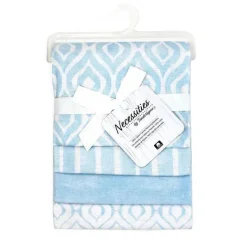 Rose Textiles - Manta de recebimento de 4 unidades, aquarela azul New