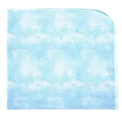 Rose Textiles - Manta de recebimento de 4 unidades, aquarela azul New