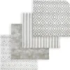 Rose Textiles - Manta de recebimento de 4 unidades, cinza Hot