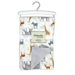 Rose Textiles - Manta de vison de 2 camadas, Safari New