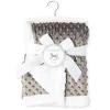 Rose Textiles - Manta Sherpa Pipoca, Cinza Fashion