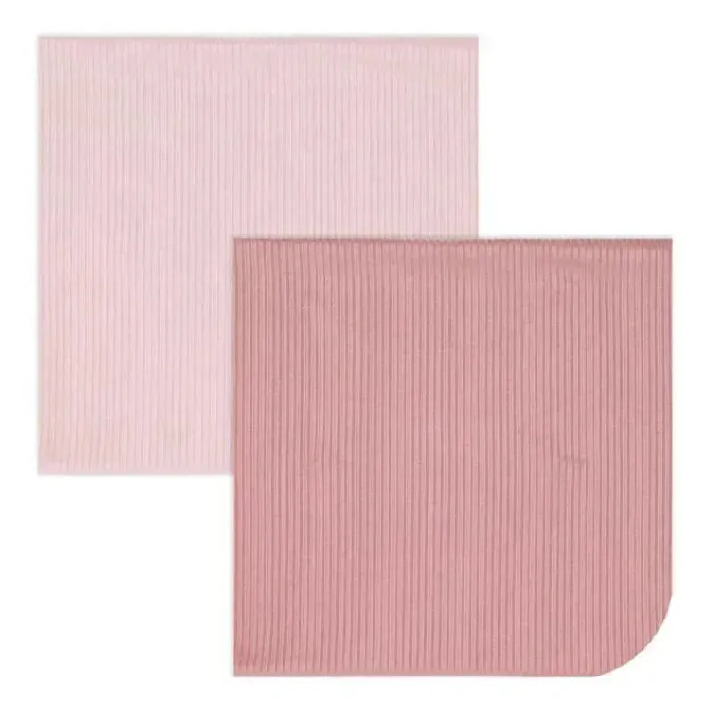 rose_textiles__pacote_com_SKU0Rxc7jUg_0.webp Rose Textiles - Pacote com 2 faixas de malha canelada para bebês, rosa New