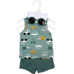 Rose Textiles - 4Pk Baby Boys Short Set, Mommy's Baby Cars Discount