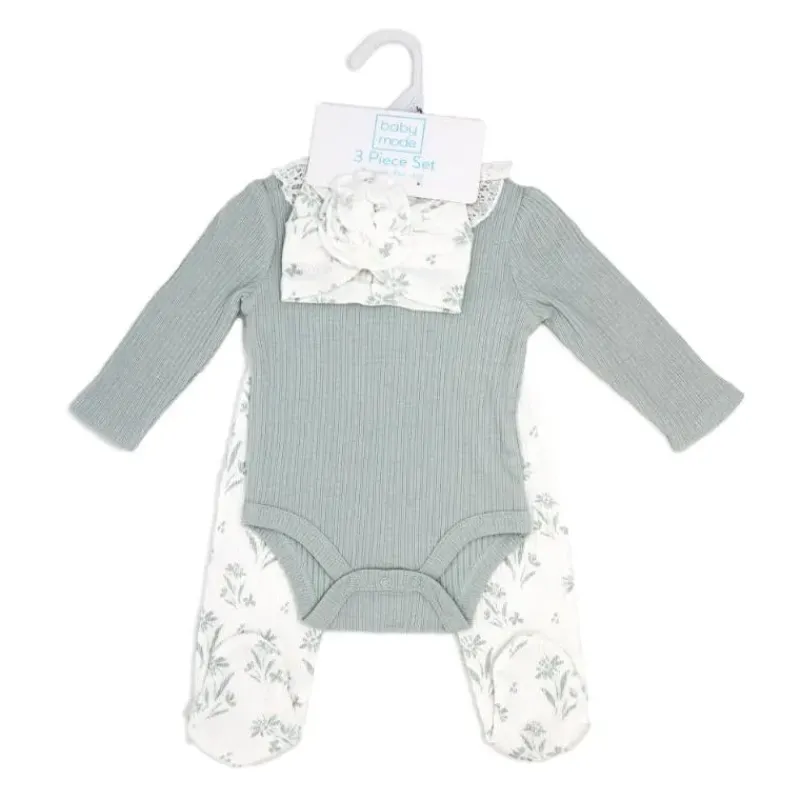 rose_textiles__pk_baby_gi_SKUWBvERvdu_1.webp Rose Textiles - 3Pk Baby Girls Take Me Home Set, Blue Floral Clearance