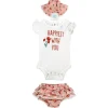 Rose Textiles - 3Pk Baby Girls Skort Set, Happiest With You Pink Hot