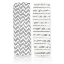 Rose Textiles - 2Pk Cobertores de Musselina Doodle Cinza Outlet