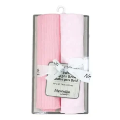 Rose Textiles - 2Pk Faixas de Malha Floral Rosa Fashion