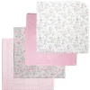 Rose Textiles - 4Pk Receiving Blanket Pink Bunnies Discount