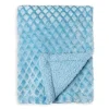 Rose Textiles - Texturas Cobertor de pelúcia de 2 camadas, azul Online