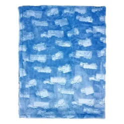 Rose Textiles - Texturas Plush 2 Camadas Cobertor | Azul Best